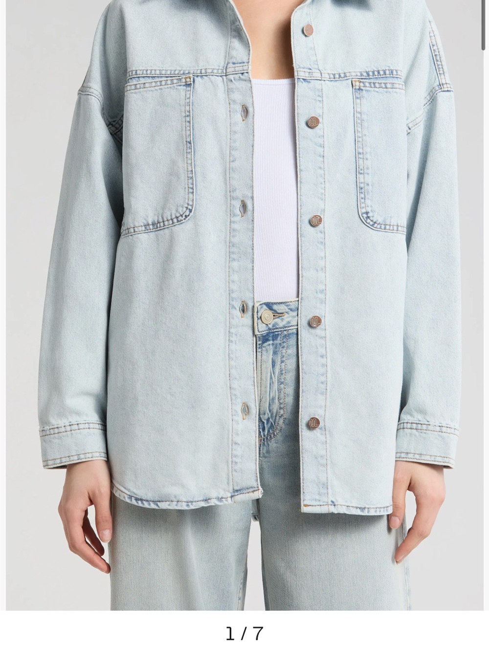 Marine Layer Molly Denim Shirt Jacket